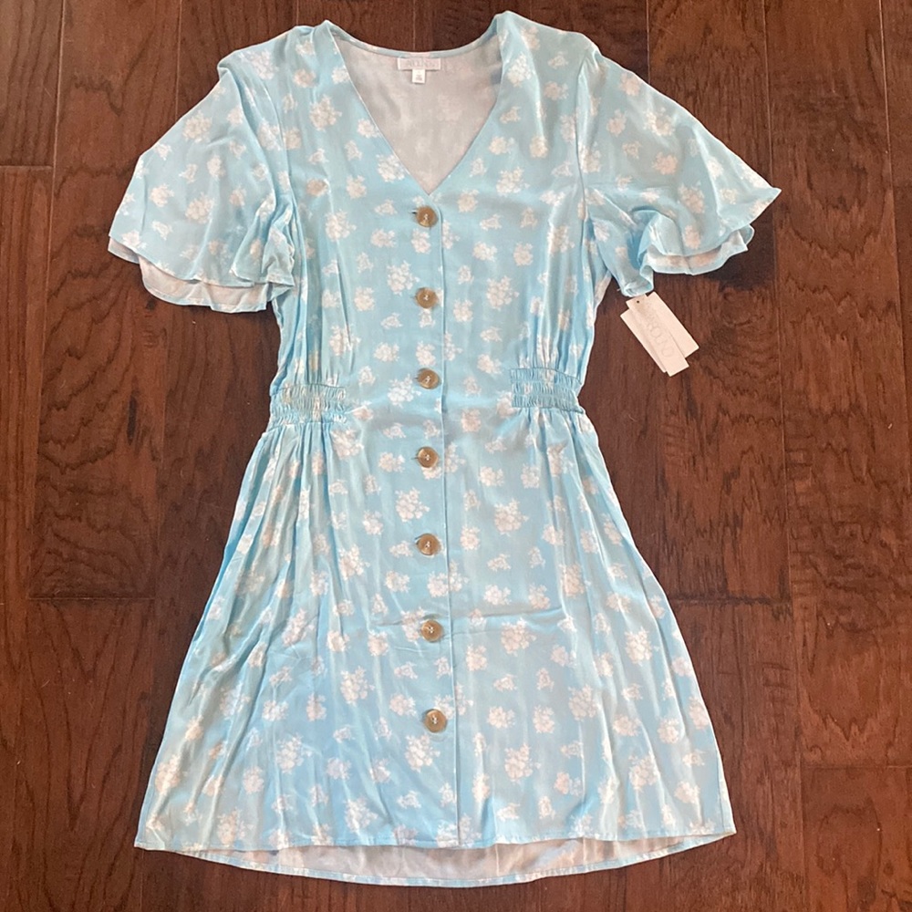 Abound Floral Button Front Dress